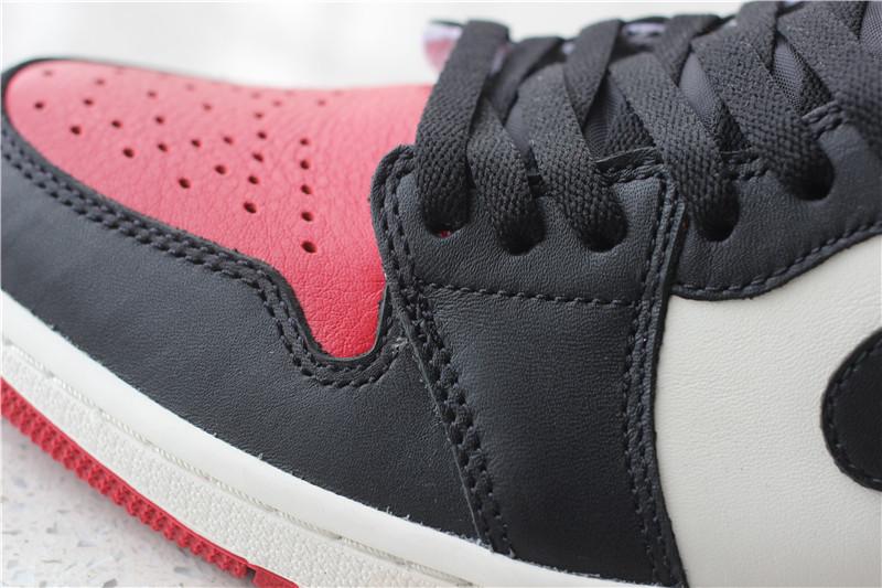 PK GOD AIR JORDAN 1 BRED TOE BEST VERSION THE ONLY CORRECT RETAIL LEATHER IN THE MARKET